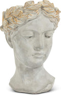 Abbott Collection Aphrodite Head Planter – Large Indoor and Outdoor Planter Pots by AbbottCollection
