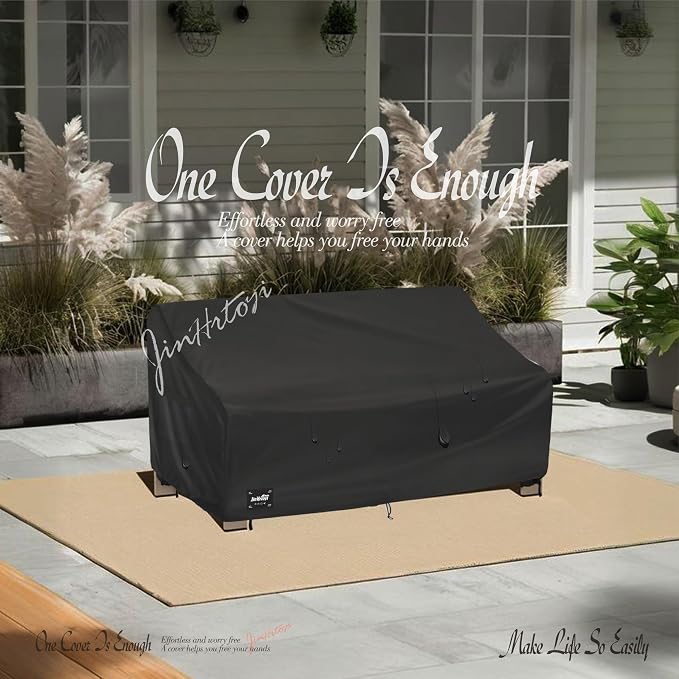 JinHrtoyi 3-Seater Outdoor Couch Cover, 79Wx38Dx35H inches Outdoor Furniture - Image 7