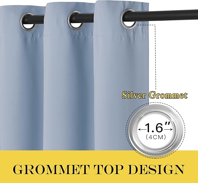 NICETOWN Blackout Patio Curtains 100 x 144 Inches Long - Image 6