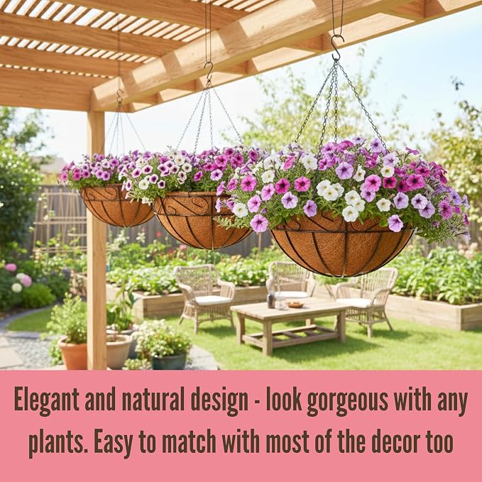LaLaGreen Hanging Planter for Outdoor Plants Hanging Baskets - Image 5