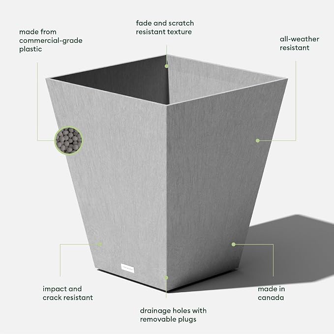 Veradek Pure Series Nobleton Plastic Planter - Image 3
