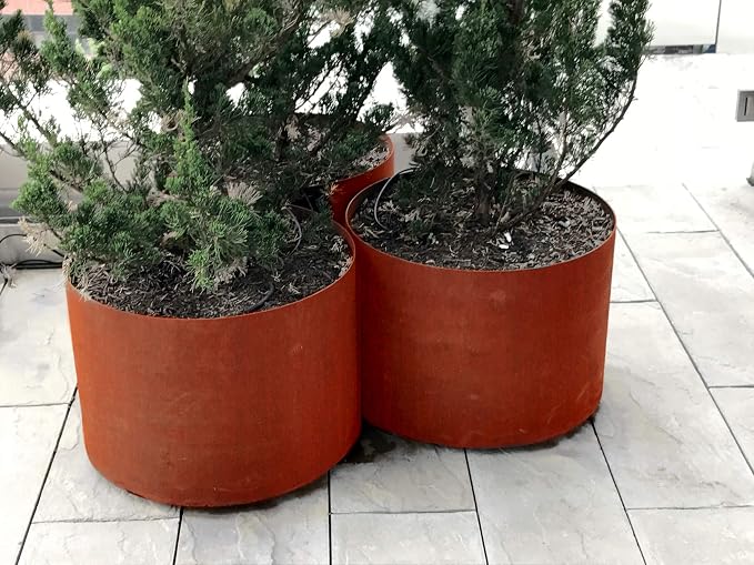 Plantercraft Corten Steel Planters | Large Round Planters - Image 2