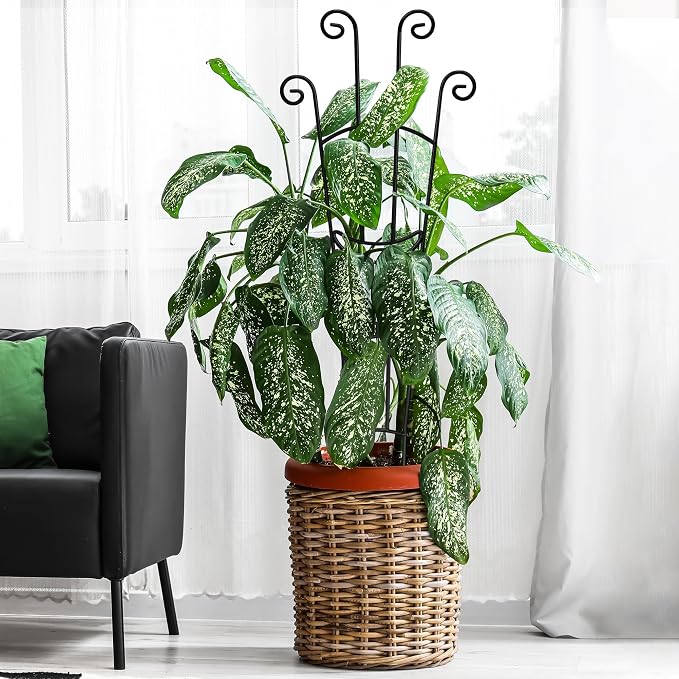 32.6in Plant Trellis for Climbing Plants Indoor Outdoor, Expandable Large Metal - Image 8