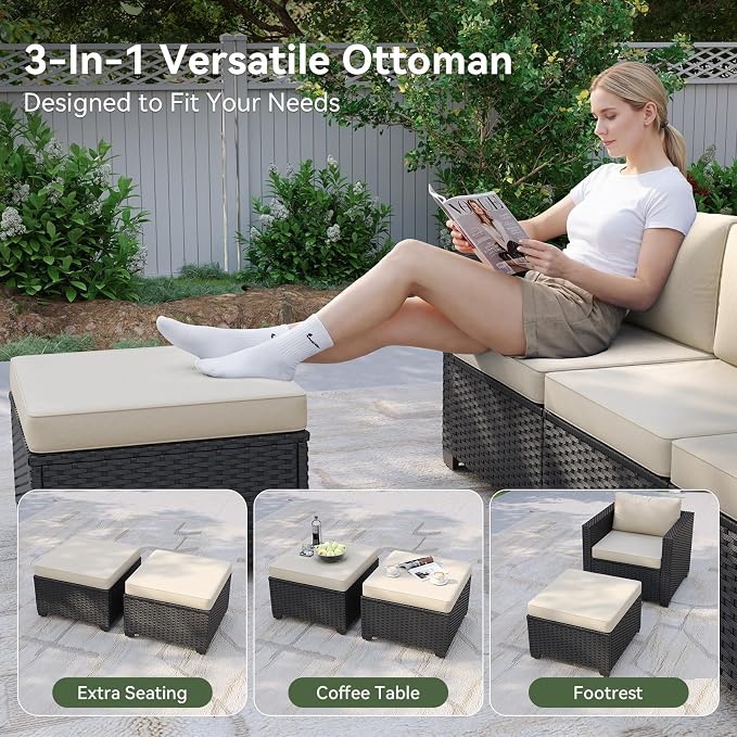 Aoxun 7 Piece Patio Furniture Set - Image 4