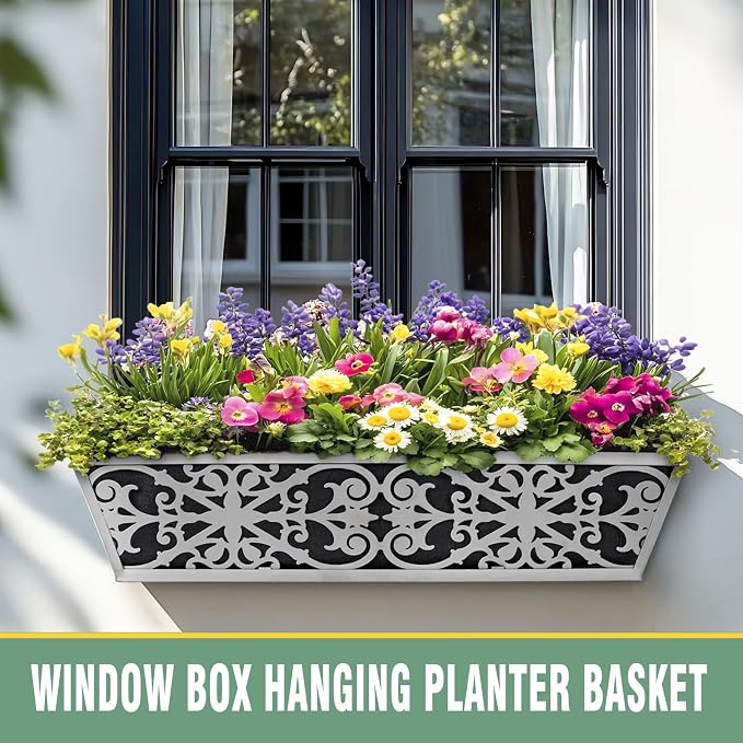 6 Pack 24 Inch Window Boxes Planter - Image 2
