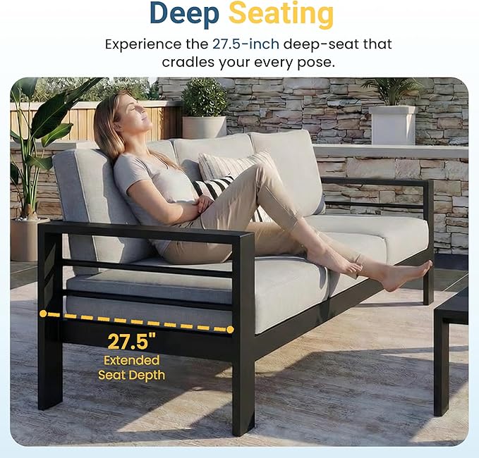 Wisteria Lane Aluminum Patio Furniture Set - Image 5