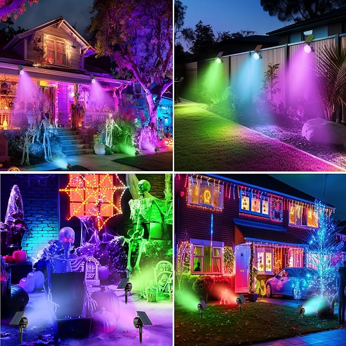 nipify 1 Pack Solar Lights Outdoor Waterproof, LED Solar Spot Lights - Image 6