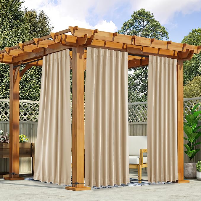 NICETOWN 2 Panels Outdoor Curtains - Image 9