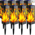 TomCare Flickering Flames Pathway Lights Solar Powered Decorative Garden by TomCare
