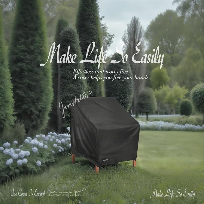 JinHrtoyi Outdoor Chair Covers 2 Pack, 33Wx35Dx36H inches Patio Chair Cover - Image 7