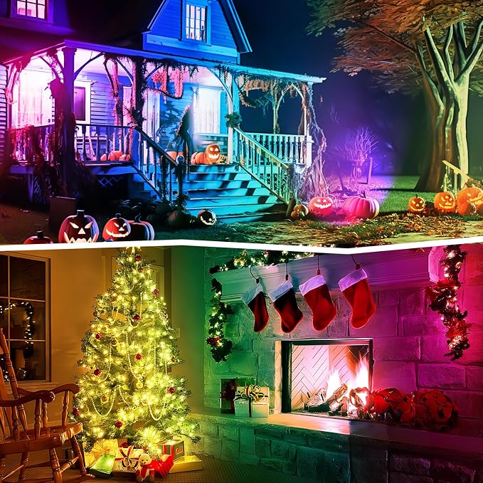RGBW 8W LED Spotlight with Remote, 16 Color Changing Landscape Lighting - Image 5