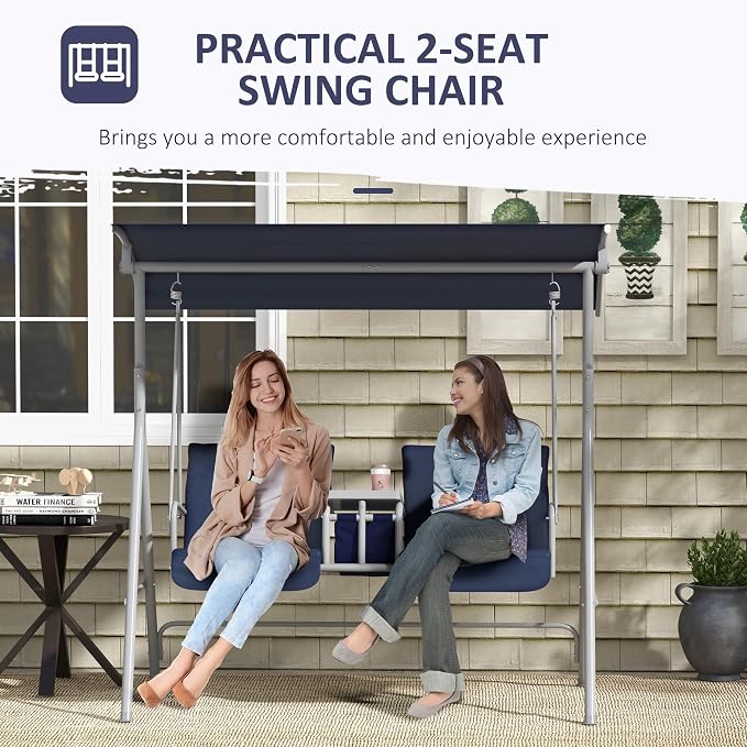 Outsunny 2 Person Porch Swing - Image 6