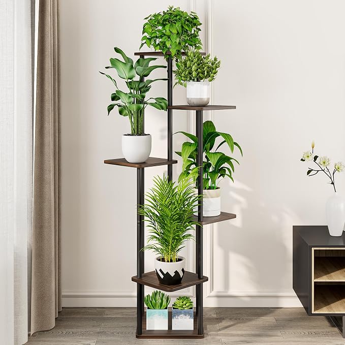 AZERPIAN Plant Stand 6 Tier Indoor Metal Flower Shelf - Image 3
