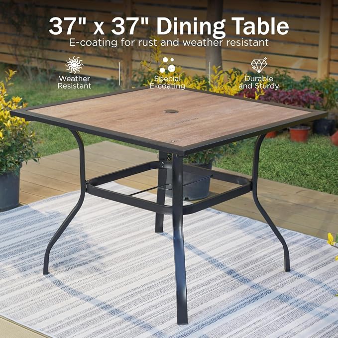 PHI VILLA 5 Piece Outdoor Dining Set - Image 2