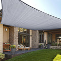 LOVE STORY Custom Size 5'x7' Silver Grey Sun Shade Sail Rectangle UV Block by LOVESTORY