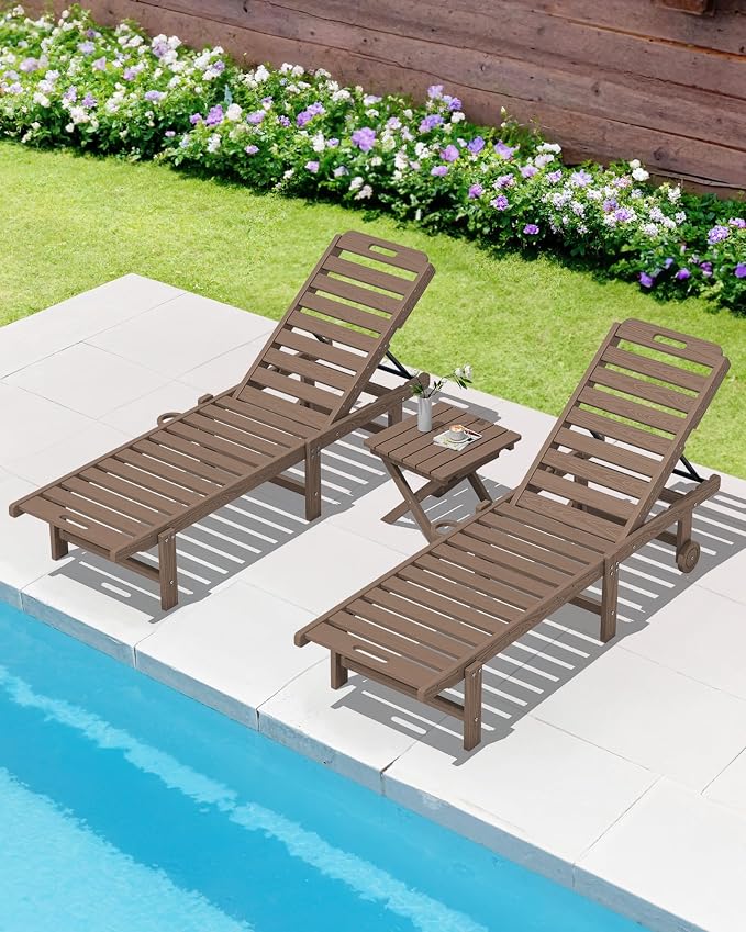 SERWALL Folding Outdoor Side Table Set of 6, Adirondack End Table - Image 12
