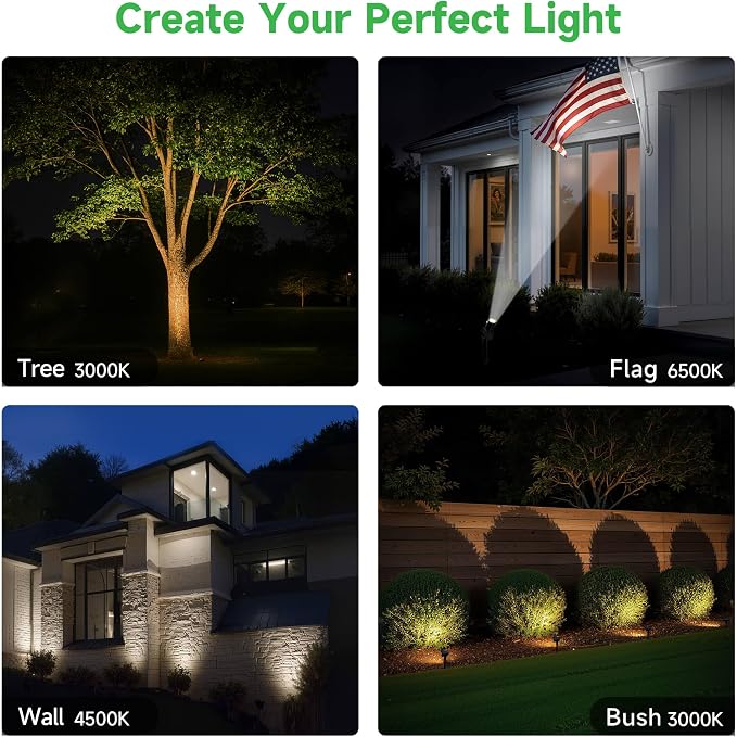 All Night Solar Spot Lights 2500mAh, Adjustable Angle Landscape Lights - Image 7