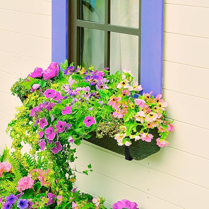 LukLoy Window Box Brackets, 4 Pack Adjustable Heavy Duty Wall Mount Flower Box - Image 8