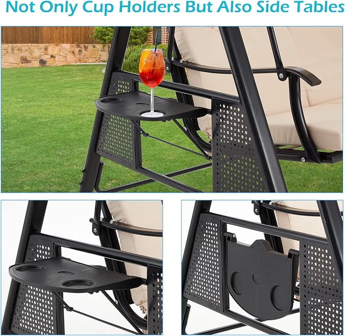 AECOJOY Outdoor Porch Swing - Image 2
