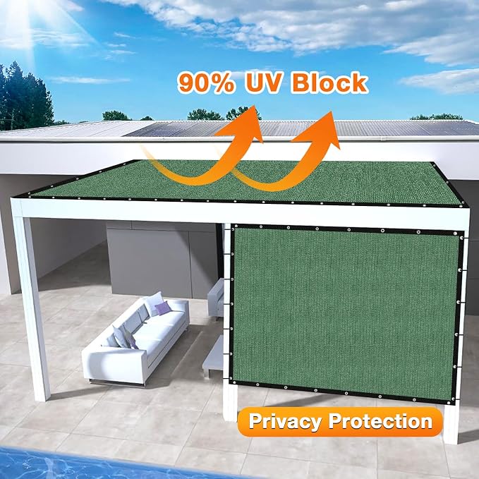Artpuch Outdoor Pergola Shade Cover 4' X 6' Sun Shade Cloth - Image 3