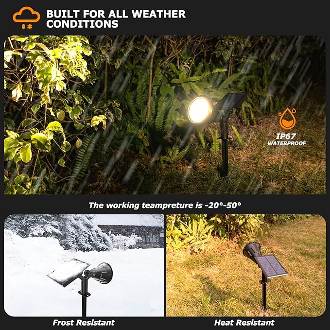Solar Lights Outdoor, 2-in-1 Decorative Solar Landscape Lighting - Image 4