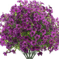 Artificial Fake Flowers for Outdoor Spring Decoration, 16 Bundles Faux Silk by Grunyia
