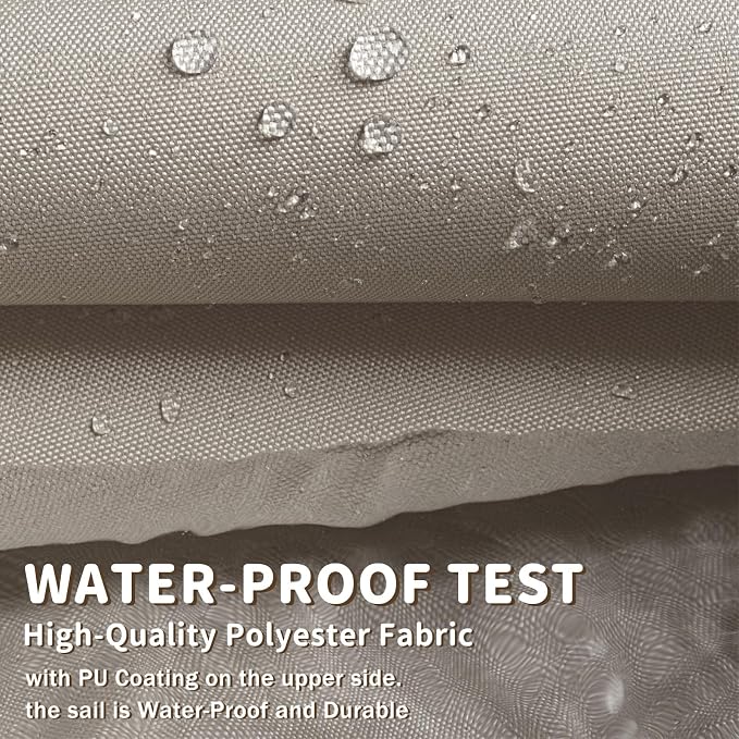 LOVE STORY Rectangle 4'x8' Waterproof Sun Shade Sail Canopy UV Block - Image 5