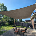 SUNLAX Sun Shade Sail 14' x 17' Brown Rectangle Canopy Sail Shade Cover UV by SUNLAX