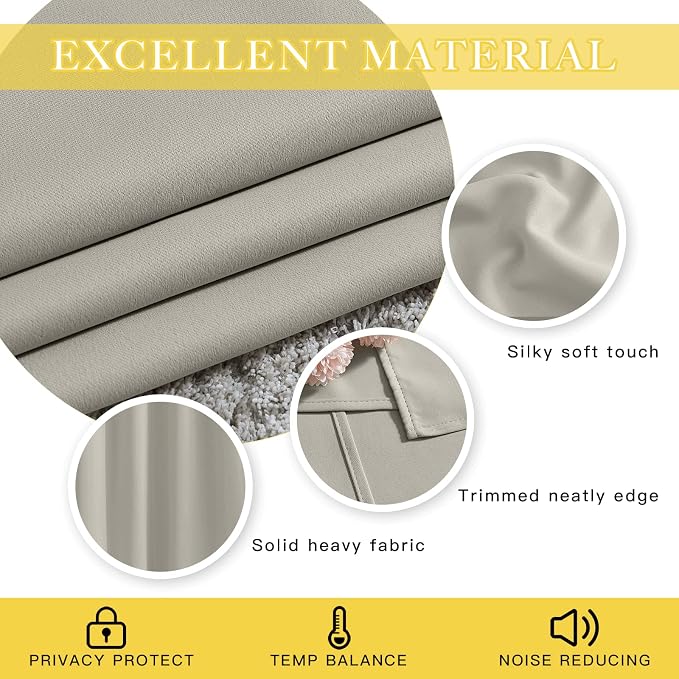 NICETOWN Patio Blackout Curtain Panels - Image 3