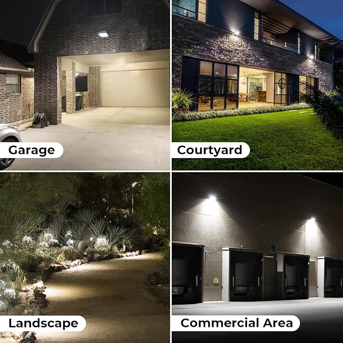 CINOTON 65W LED Flood Lights Outdoor, IP65 Waterproof Exterior Security Wall - Image 5