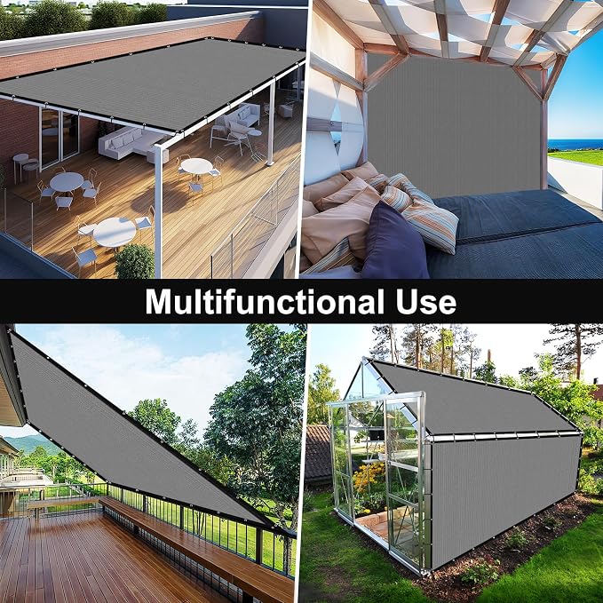 Artpuch 90% Sun Shade Cloth, 10 x 10 FT Pergola Shade Cover Canopy - Image 8