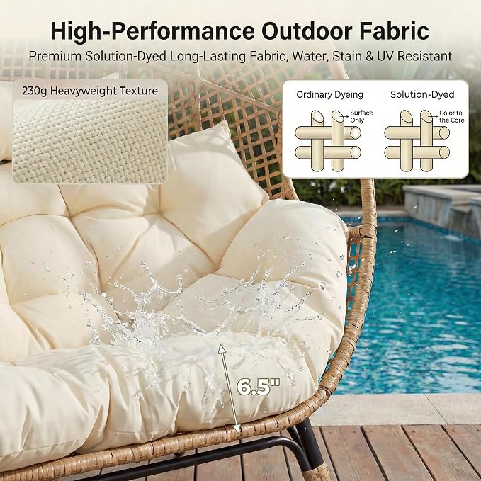 NICESOUL Modern Double Egg Chair - Image 9