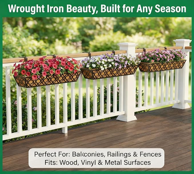 Y&M 2pcs 30" Window Boxes Horse Trough - Image 8