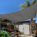 KANAGAWA 8'X14' Dark Gray Custom Size Sun Shade Sail Rectangle UV Block Canopy by KANAGAWA