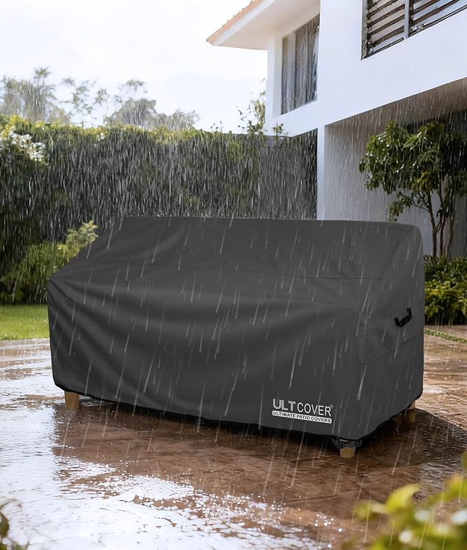 ULTCOVER Patio Furniture Sofa Cover 74W x 35D x 35H inch Waterproof Outdoor - Image 6