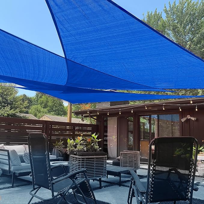 LOVE STORY 10'x10'x14' Right Triangle Sun Shade Sail Canopy UV Block Cover by LOVESTORY