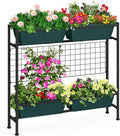 OYEAL Raised Garden Bed with Legs & & Trellis 32" Tall Vertical Herb Garden by OYEAL