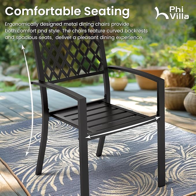 PHI VILLA 7 Pieces Outdoor Dining Set - Image 5