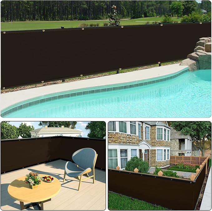 UPGRADE Privacy Screen 3' x 16' Fence Commercial Shade Cover - Image 7