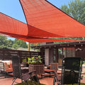 LOVE STORY Custom Size 12'x14'x18.4' Terra Red Sun Shade Sail Right Triangle by LOVESTORY