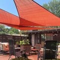 LOVE STORY Custom Size 17'x24'x29.4' Terra Red Sun Shade Sail Triangle Sunshade by LOVESTORY