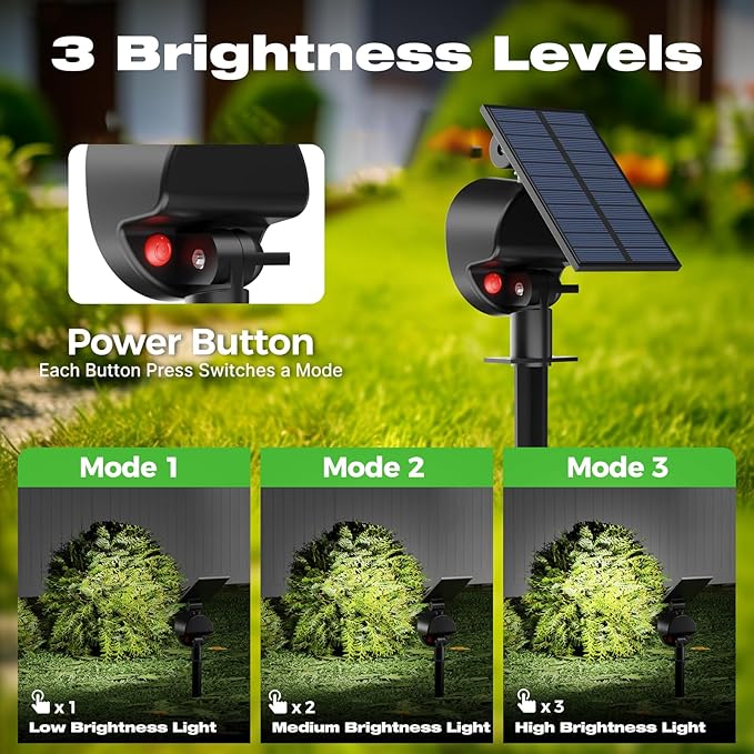 nipify 12 Pack Solar Spot Lights Outdoor Waterproof - Image 3