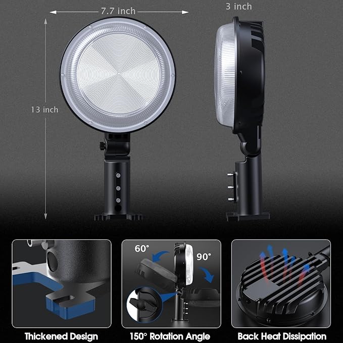 4 Pack 150W LED Barn Light, 20000LM Dusk to Dawn Sensor Security Light - Image 4