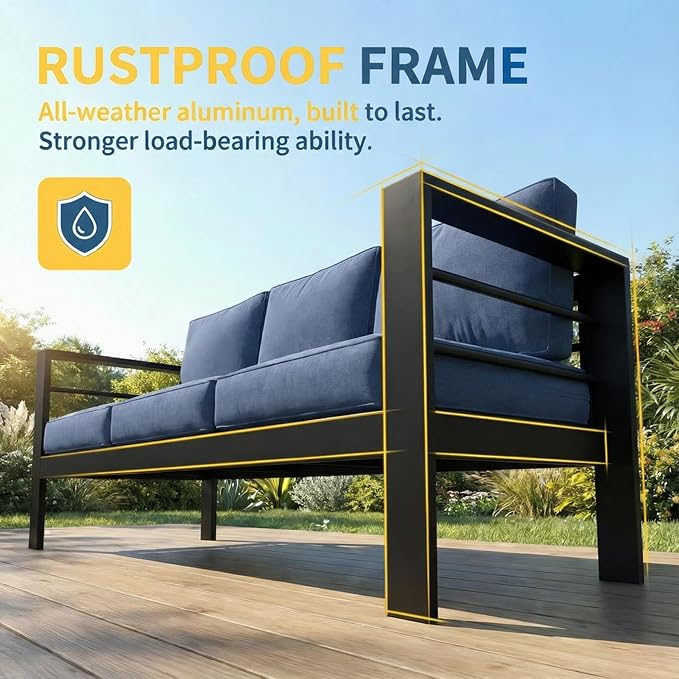 Wisteria Lane Aluminum Patio Furniture Set - Image 3