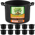 10 Pack 1 Gallon Grow Bags, Thickened Nonwoven Fabric Planter Pots by Unknown