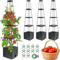 Raised Garden Bed 4 Packs, Planter Boxes by MYMULIKEHOME
