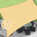 LOVE STORY Rectangle 6'x10' Waterproof Sun Shade Sail Canopy UV Block by LOVESTORY