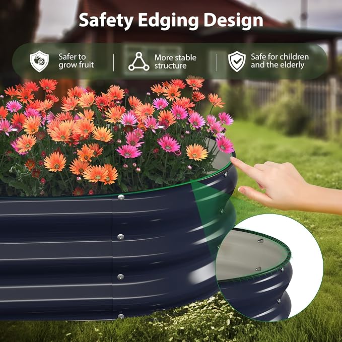 Raised Garden Bed Kit, Large Metal Raised Beds - Image 3