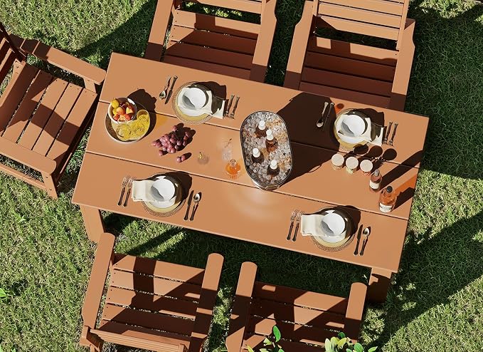 GREENVINES 5-Piece Outdoor Dining Set | HDPE | Patio Table and Chairs Sets - Image 4