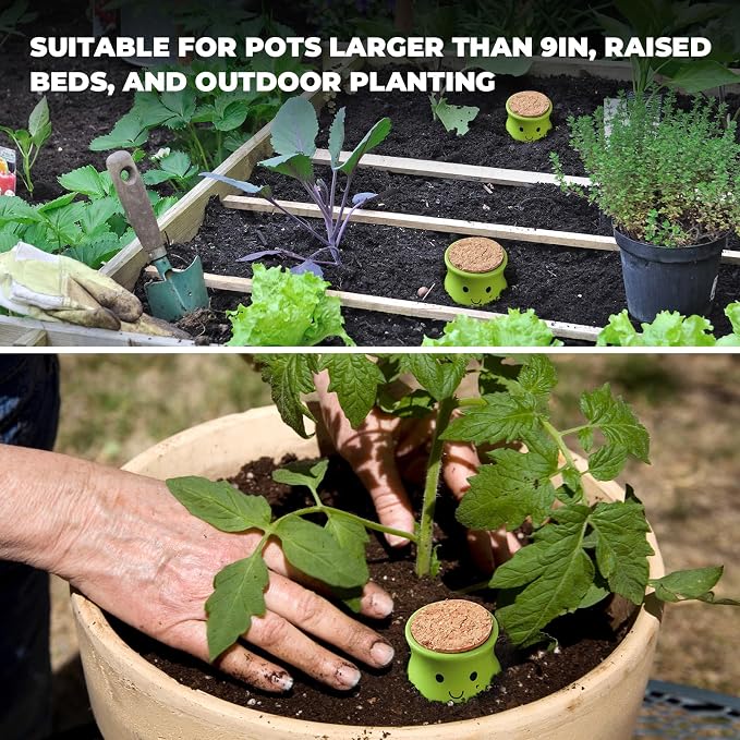 KGZZIZI 4 Pcs Self Watering Terracotta Globes. Large Olla Planter Inserts. - Image 6